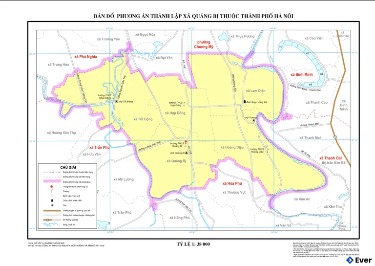 Bản đồ xã Quảng Bị, Hà Nội sau sáp nhập