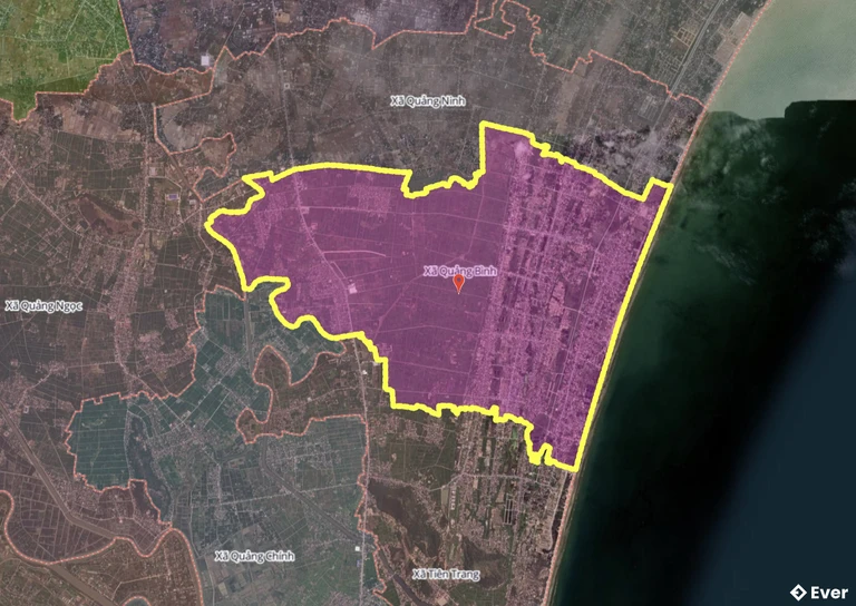 Bản đồ xã Quảng Bình, Thanh Hóa sau sáp nhập