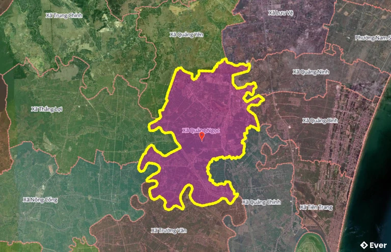 Bản đồ xã Quảng Ngọc, Thanh Hóa sau sáp nhập