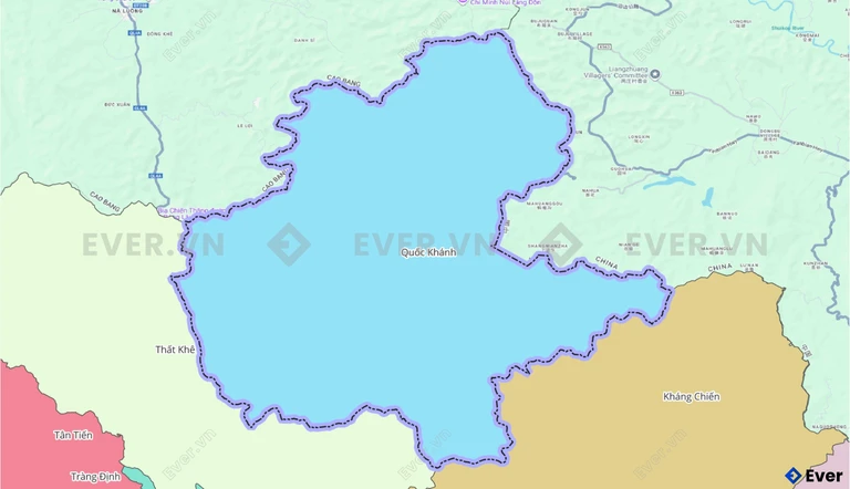 Bản đồ xã Quốc Khánh sau sáp nhập