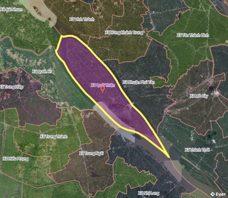 Bản đồ xã Quới Thiện, Vĩnh Long sau sáp nhập