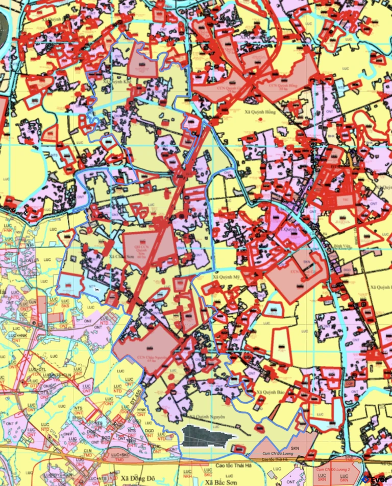 Bản đồ xã quy hoạch xã Nguyễn Du