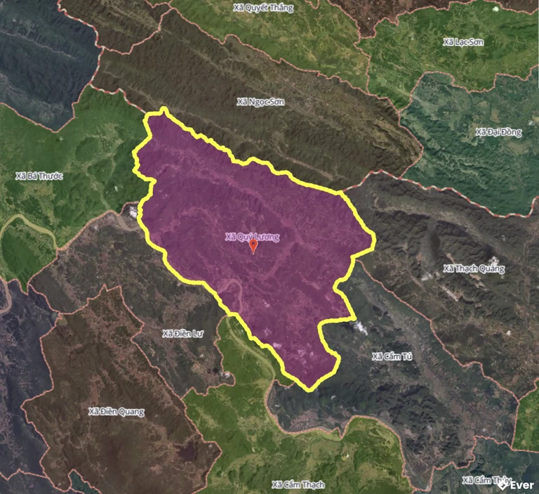 Bản đồ xã Qúy Lương, Thanh Hóa sau sáp nhập