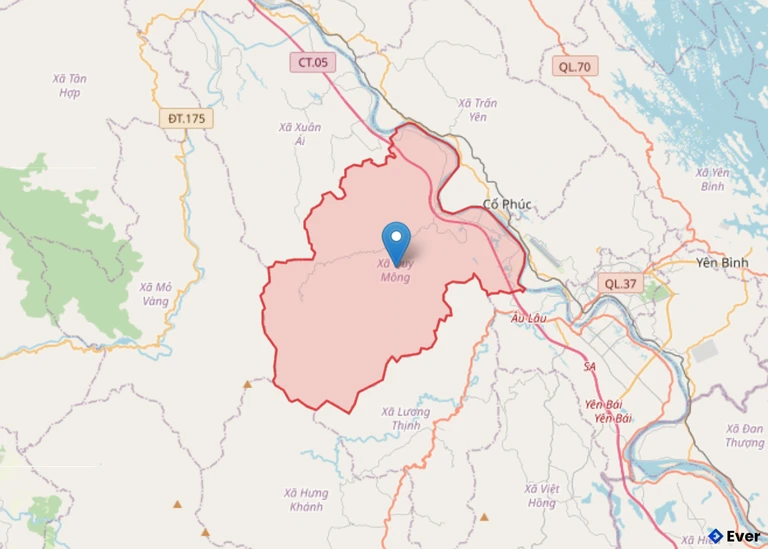 Bản đồ xã Quy Mông, Lào Cai