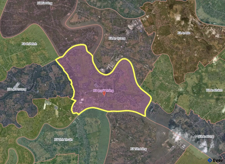 Bản đồ xã Quyết Thắng, Hải Phòng sau sáp nhập