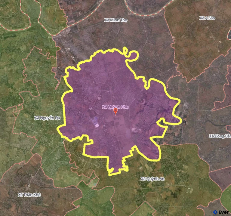 Bản đồ xã Quỳnh Phụ, Hưng Yên sau sáp nhập