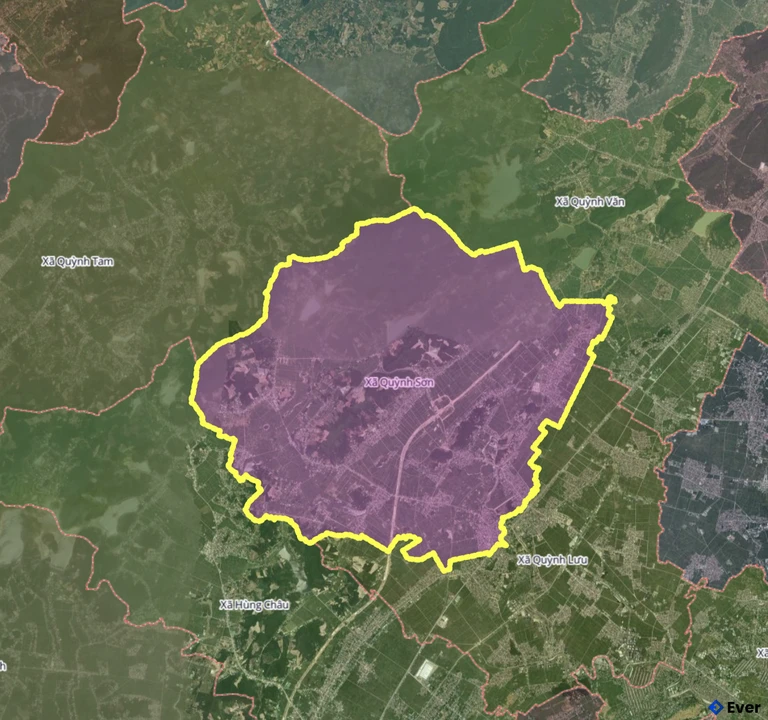 Bản đồ xã Quỳnh Sơn sau sáp nhập