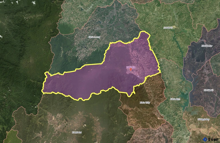 Bản đồ xã Rờ Kơi, Quảng Ngãi sau sáp nhập