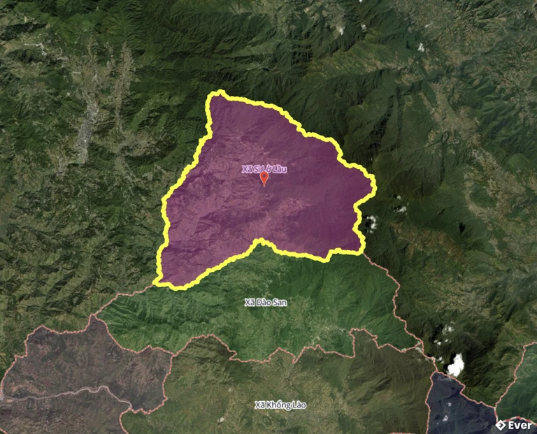 Bản đồ xã Sì Lở Lầu sau sáp nhập