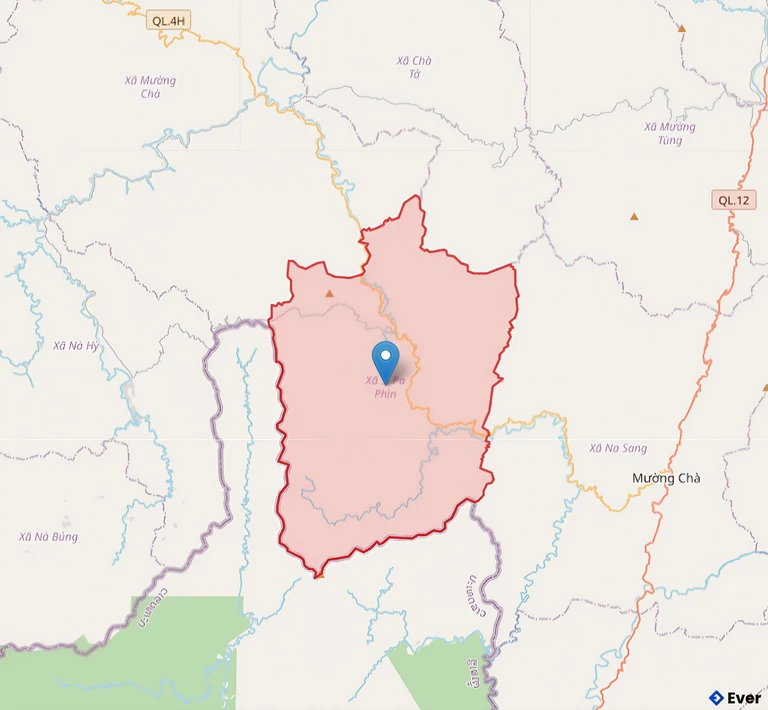 Bản đồ xã Si Pa Phìn, Điện Biên sau sáp nhập