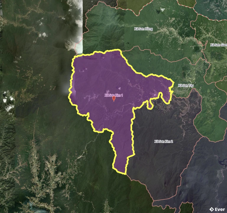 Bản đồ xã Sơn Kim 1, Hà Tĩnh sau sáp nhập