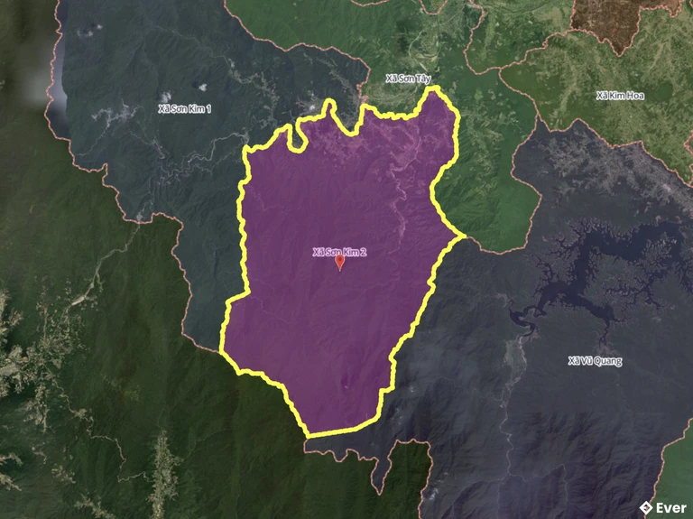 Bản đồ xã Sơn Kim 2, Hà Tĩnh sau sáp nhập