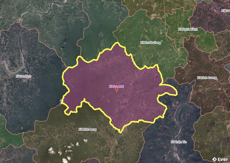 Bản đồ xã Sơn Mai, Quảng Ngãi sau sáp nhập