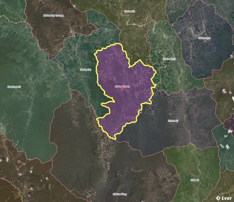 Bản đồ xã Sơn Tây Hạ, Quảng Ngãi sau sáp nhập