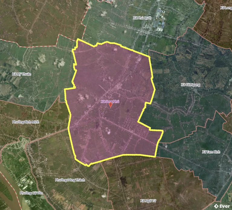 Bản đồ xã Song Phú, Vĩnh Long sau sáp nhập