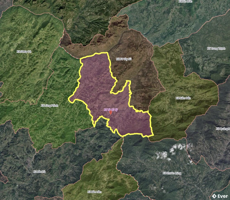 Bản đồ xã Tả Củ Tỷ, Lào Cai