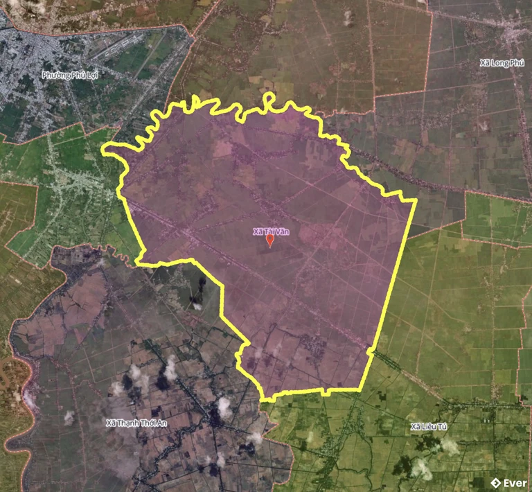 Bản đồ xã Tài Văn, Cần Thơ sau sáp nhập