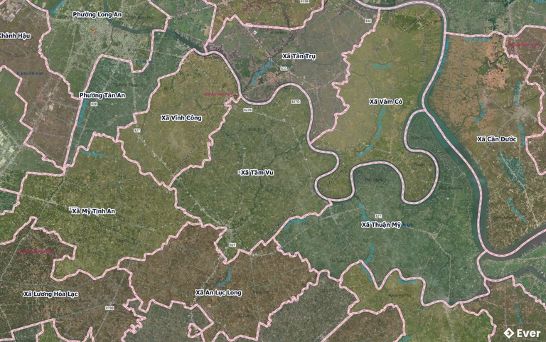 Bản đồ xã Tầm Vu, Tây Ninh sau sáp nhập