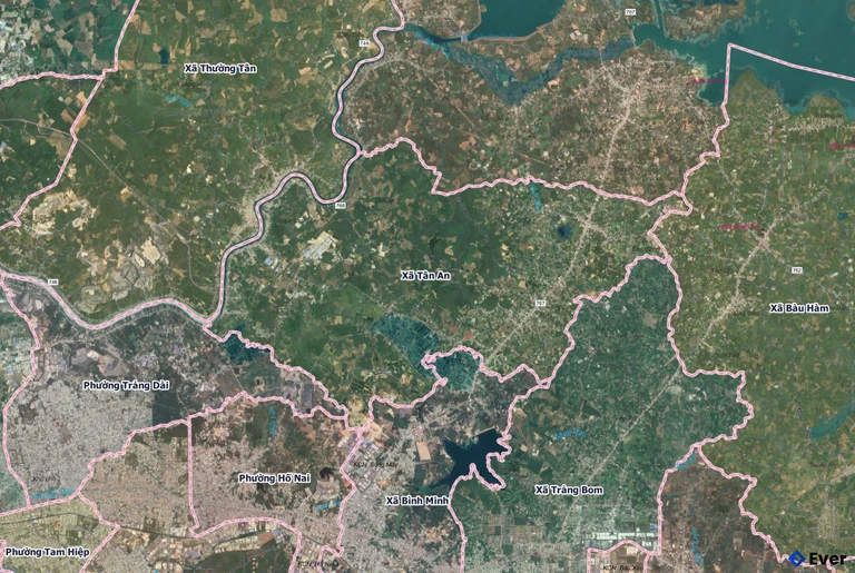 Bản đồ xã Tân An, Đồng Nai sau sáp nhập