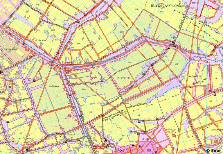 Bản đồ xã Tân An, Vĩnh Long sau sáp nhập