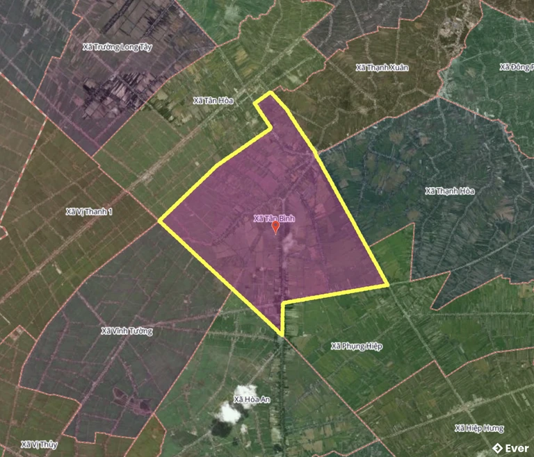 Bản đồ xã Tân Bình, Cần Thơ sau sáp nhập