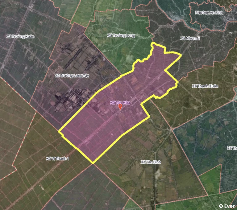 Bản đồ xã Tân Hòa, Cần Thơ sau sáp nhập