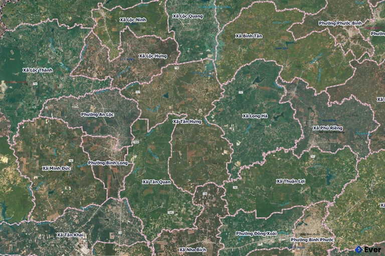 Bản đồ xã Tân Hưng, Đồng Nai sau sáp nhập