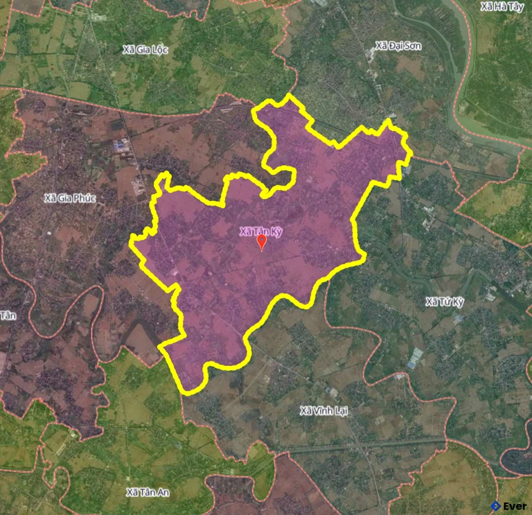 Bản đồ xã Tân Kỳ, Hải Phòng sau sáp nhập