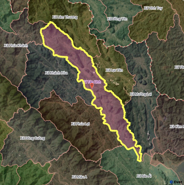 Bản đồ xã Tân Lĩnh, Lào Cai