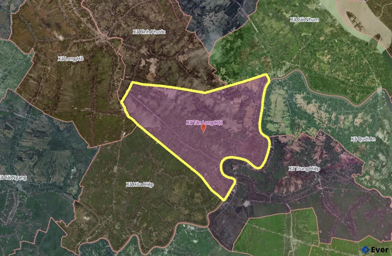 Bản đồ xã Tân Long Hội, Vĩnh Long sau sáp nhập