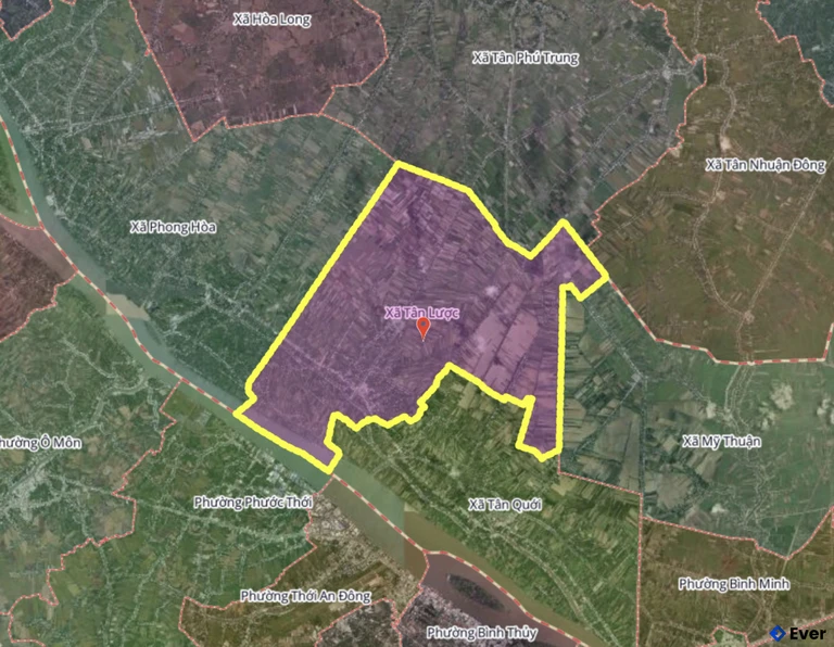 Bản đồ xã Tân Lược, Vĩnh Long sau sáp nhập