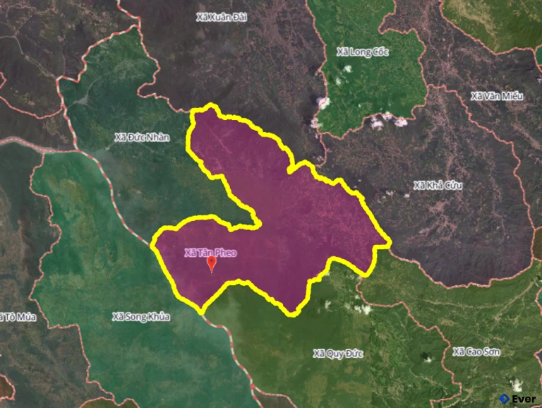 Bản đồ xã Tân Pheo, Phú Thọ sau sáp nhập