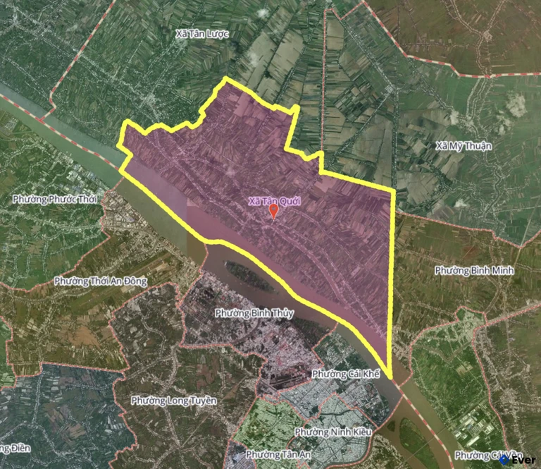 Bản đồ xã Tân Quới, Vĩnh Long sau sáp nhập