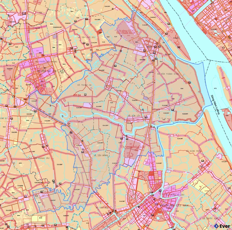 Bản đồ xã Tân Thành Bình, Vĩnh Long sau sáp nhập