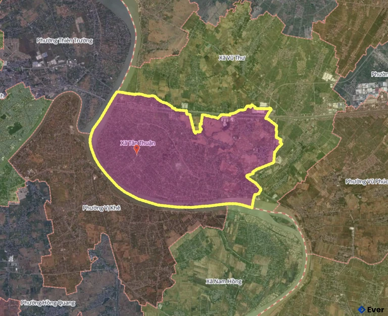 Bản đồ xã Tân Thuận, Hưng Yên sau sáp nhập