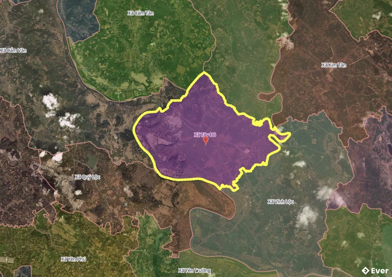 Bản đồ xã Tây Đô, Thanh Hóa sau sáp nhập