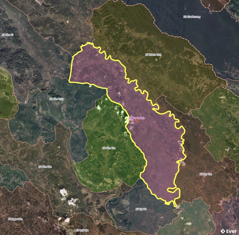 Bản đồ xã Thạch Bình, Thanh Hóa sau sáp nhập