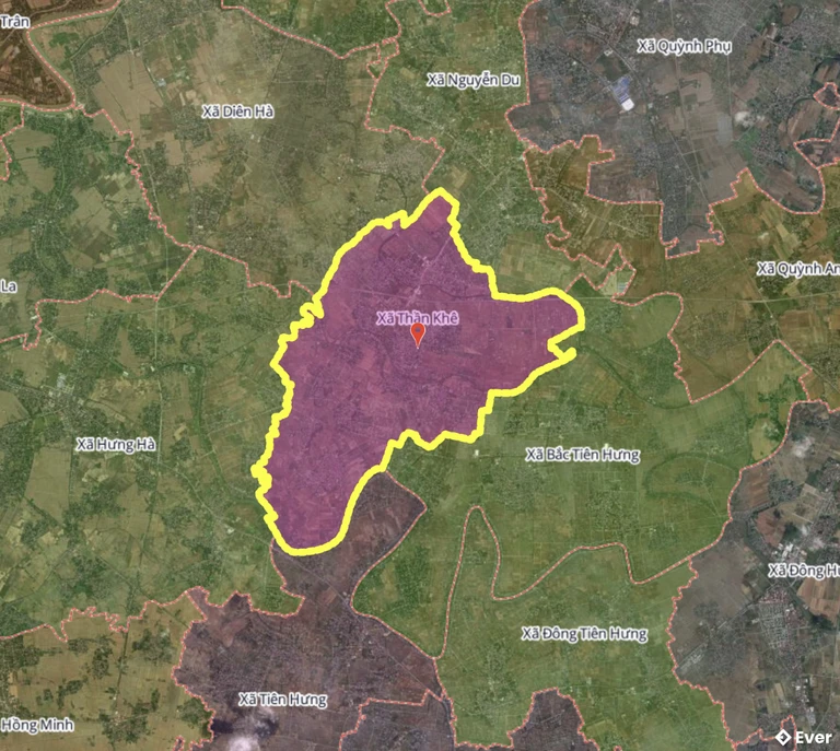 Bản đồ xã Thần Khê, Hưng Yên sau sáp nhập