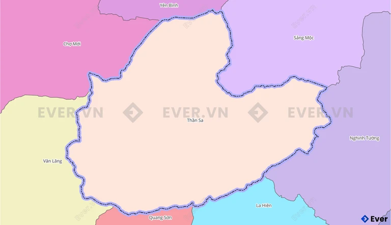 Bản đồ xã Thần Sa, Thái Nguyên sau sáp nhập