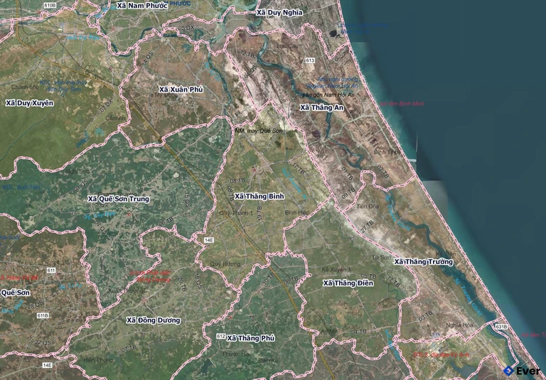 Bản đồ xã Thăng Bình, Đà Nẵng sau sáp nhập