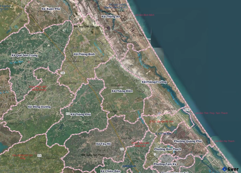 Bản đồ xã Thăng Điền, Đà Nẵng sau sáp nhập