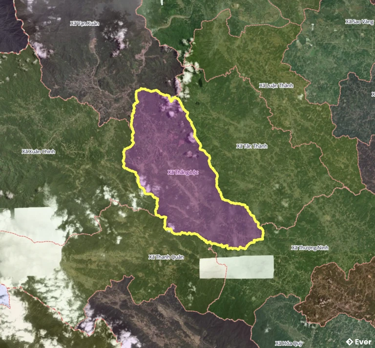 Bản đồ xã Thắng Lộc, Thanh Hóa sau sáp nhập