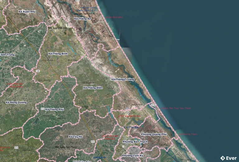 Bản đồ xã Thăng Trường, Đà Nẵng sau sáp nhập