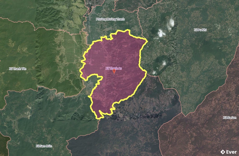 Bản đồ xã Thanh An sau sáp nhập