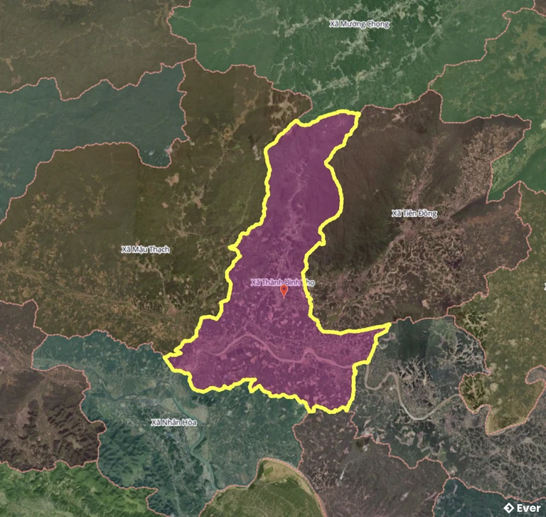 Bản đồ xã Thành Bình Thọ, Nghệ An sau sáp nhập