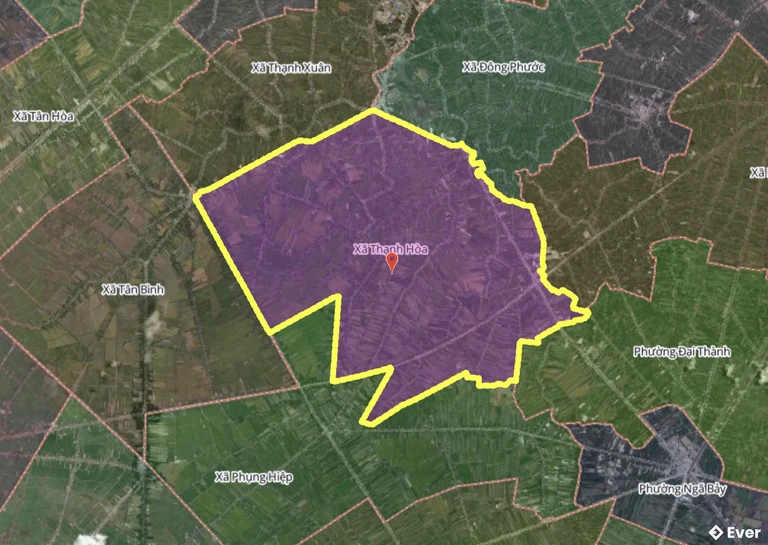 Bản đồ xã Thạnh Hòa, Cần Thơ sau sáp nhập