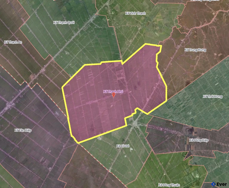 Bản đồ xã Thạnh Phú, Cần Thơ sau sáp nhập