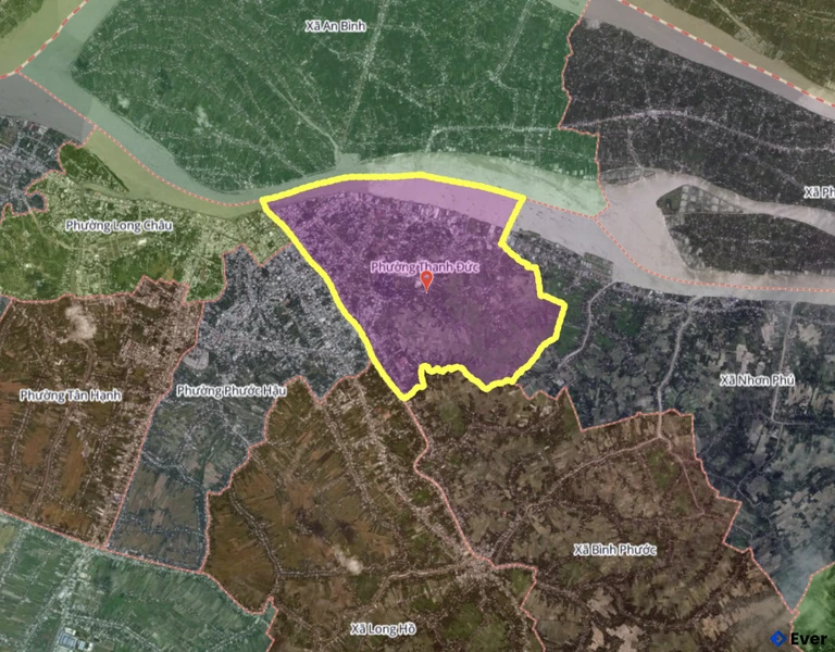 Bản đồ xã Thạnh Phước, Vĩnh Long sau sáp nhập