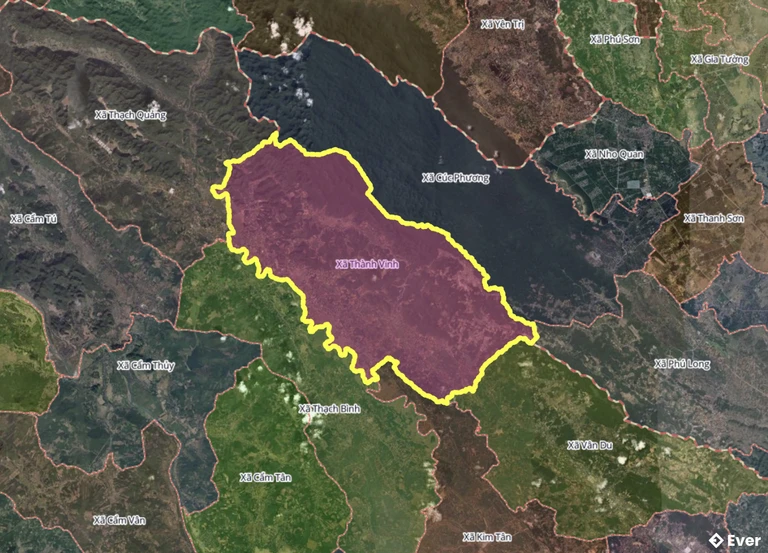 Bản đồ xã Thành Vinh, Thanh Hóa sau sáp nhập