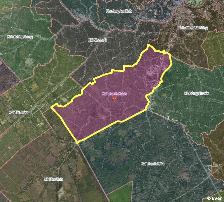 Bản đồ xã Thạnh Xuân, Cà Mau sau sáp nhập